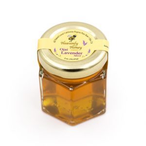 lavender-infused-honey-2oz-hex-glass-jar