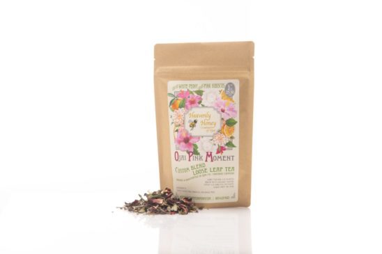 organic loose leaf hibiscus tea front