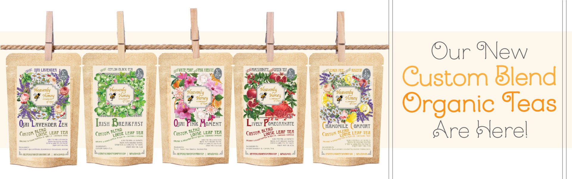 cutom blend organic teas