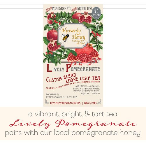 organic pomegranate tea heavenly honey