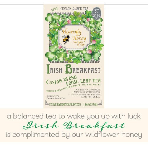 Organic irish tea heavenly honey