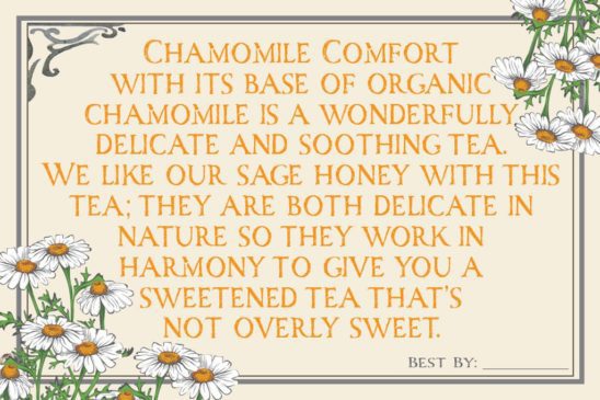 chamomile loos leaf tea back